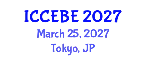International Conference on Chemical, Environmental and Biological Engineering (ICCEBE) March 25, 2027 - Tokyo, Japan