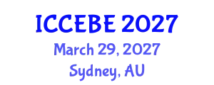 International Conference on Chemical, Environmental and Biological Engineering (ICCEBE) March 29, 2027 - Sydney, Australia