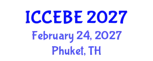 International Conference on Chemical, Environmental and Biological Engineering (ICCEBE) February 24, 2027 - Phuket, Thailand