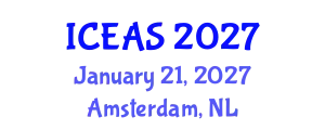 International Conference on English and American Studies (ICEAS) January 21, 2027 - Amsterdam, Netherlands