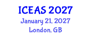 International Conference on English and American Studies (ICEAS) January 21, 2027 - London, United Kingdom