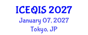 International Conference on Engineering and Quantum Information Sciences (ICEQIS) January 07, 2027 - Tokyo, Japan