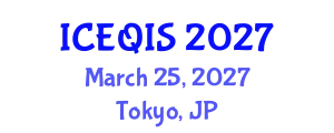 International Conference on Engineering and Quantum Information Sciences (ICEQIS) March 25, 2027 - Tokyo, Japan