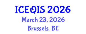International Conference on Engineering and Quantum Information Sciences (ICEQIS) March 23, 2026 - Brussels, Belgium