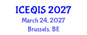International Conference on Engineering and Quantum Information Sciences (ICEQIS) March 24, 2027 - Brussels, Belgium