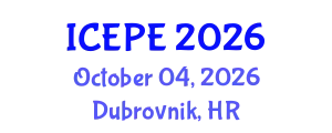 International Conference on Electrical and Power Engineering (ICEPE) October 04, 2026 - Dubrovnik, Croatia