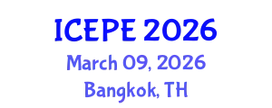 International Conference on Electrical and Power Engineering (ICEPE) March 09, 2026 - Bangkok, Thailand