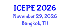 International Conference on Electrical and Power Engineering (ICEPE) November 29, 2026 - Bangkok, Thailand