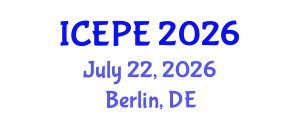 International Conference on Electrical and Power Engineering (ICEPE) July 22, 2026 - Berlin, Germany