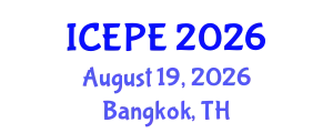 International Conference on Electrical and Power Engineering (ICEPE) August 19, 2026 - Bangkok, Thailand