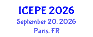 International Conference on Electrical and Power Engineering (ICEPE) September 20, 2026 - Paris, France