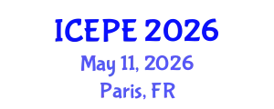 International Conference on Electrical and Power Engineering (ICEPE) May 11, 2026 - Paris, France