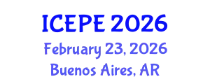 International Conference on Electrical and Power Engineering (ICEPE) February 23, 2026 - Buenos Aires, Argentina