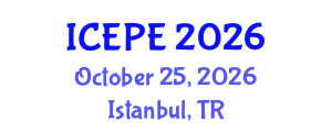 International Conference on Electrical and Power Engineering (ICEPE) October 25, 2026 - Istanbul, Turkey
