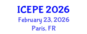 International Conference on Electrical and Power Engineering (ICEPE) February 23, 2026 - Paris, France