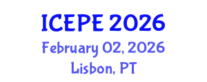 International Conference on Electrical and Power Engineering (ICEPE) February 02, 2026 - Lisbon, Portugal