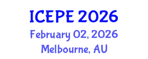 International Conference on Electrical and Power Engineering (ICEPE) February 02, 2026 - Melbourne, Australia