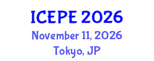 International Conference on Electrical and Power Engineering (ICEPE) November 11, 2026 - Tokyo, Japan