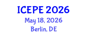 International Conference on Electrical and Power Engineering (ICEPE) May 18, 2026 - Berlin, Germany