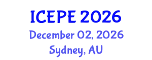 International Conference on Electrical and Power Engineering (ICEPE) December 02, 2026 - Sydney, Australia