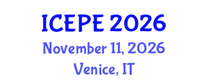 International Conference on Electrical and Power Engineering (ICEPE) November 11, 2026 - Venice, Italy