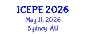 International Conference on Electrical and Power Engineering (ICEPE) May 11, 2026 - Sydney, Australia