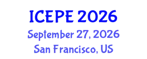International Conference on Electrical and Power Engineering (ICEPE) September 27, 2026 - San Francisco, United States