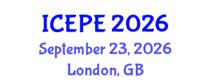 International Conference on Electrical and Power Engineering (ICEPE) September 23, 2026 - London, United Kingdom