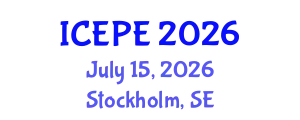 International Conference on Electrical and Power Engineering (ICEPE) July 15, 2026 - Stockholm, Sweden