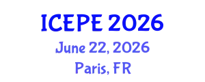 International Conference on Electrical and Power Engineering (ICEPE) June 22, 2026 - Paris, France