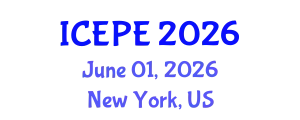 International Conference on Electrical and Power Engineering (ICEPE) June 01, 2026 - New York, United States