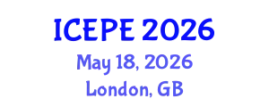 International Conference on Electrical and Power Engineering (ICEPE) May 18, 2026 - London, United Kingdom