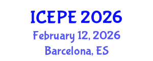 International Conference on Electrical and Power Engineering (ICEPE) February 12, 2026 - Barcelona, Spain