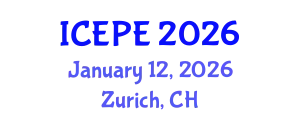 International Conference on Electrical and Power Engineering (ICEPE) January 12, 2026 - Zurich, Switzerland
