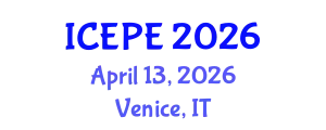 International Conference on Electrical and Power Engineering (ICEPE) April 13, 2026 - Venice, Italy