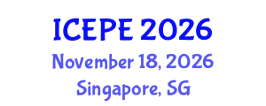 International Conference on Electrical and Power Engineering (ICEPE) November 18, 2026 - Singapore, Singapore