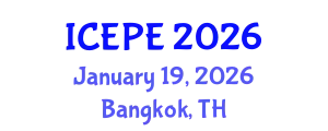 International Conference on Electrical and Power Engineering (ICEPE) January 19, 2026 - Bangkok, Thailand
