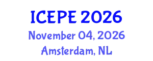 International Conference on Electrical and Power Engineering (ICEPE) November 04, 2026 - Amsterdam, Netherlands