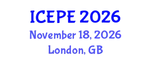 International Conference on Electrical and Power Engineering (ICEPE) November 18, 2026 - London, United Kingdom