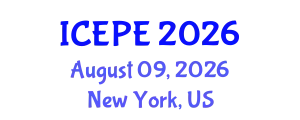 International Conference on Electrical and Power Engineering (ICEPE) August 09, 2026 - New York, United States