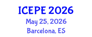 International Conference on Electrical and Power Engineering (ICEPE) May 25, 2026 - Barcelona, Spain