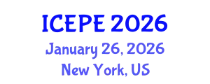 International Conference on Electrical and Power Engineering (ICEPE) January 26, 2026 - New York, United States