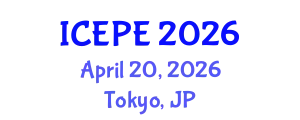 International Conference on Electrical and Power Engineering (ICEPE) April 20, 2026 - Tokyo, Japan