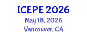 International Conference on Electrical and Power Engineering (ICEPE) May 18, 2026 - Vancouver, Canada