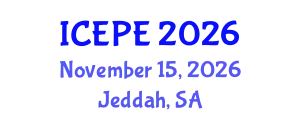 International Conference on Electrical and Power Engineering (ICEPE) November 15, 2026 - Jeddah, Saudi Arabia