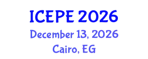 International Conference on Electrical and Power Engineering (ICEPE) December 13, 2026 - Cairo, Egypt