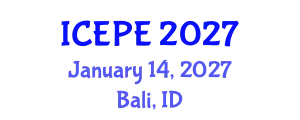 International Conference on Electrical and Power Engineering (ICEPE) January 14, 2027 - Bali, Indonesia