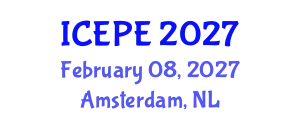 International Conference on Electrical and Power Engineering (ICEPE) February 08, 2027 - Amsterdam, Netherlands