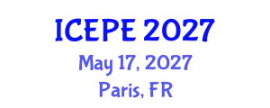 International Conference on Electrical and Power Engineering (ICEPE) May 17, 2027 - Paris, France