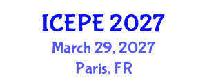 International Conference on Electrical and Power Engineering (ICEPE) March 29, 2027 - Paris, France